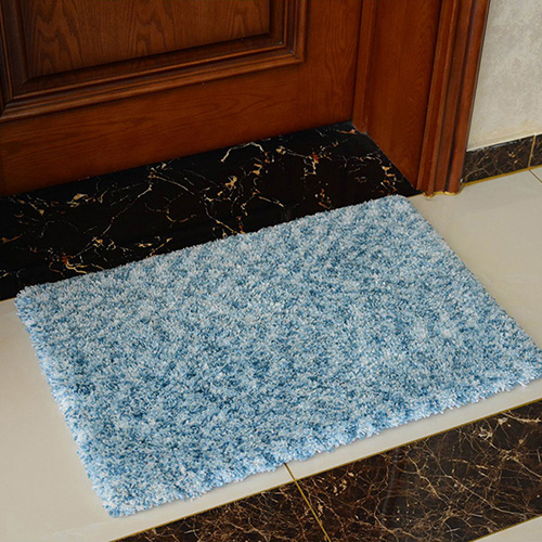 Microfiber dyeing hair door mat